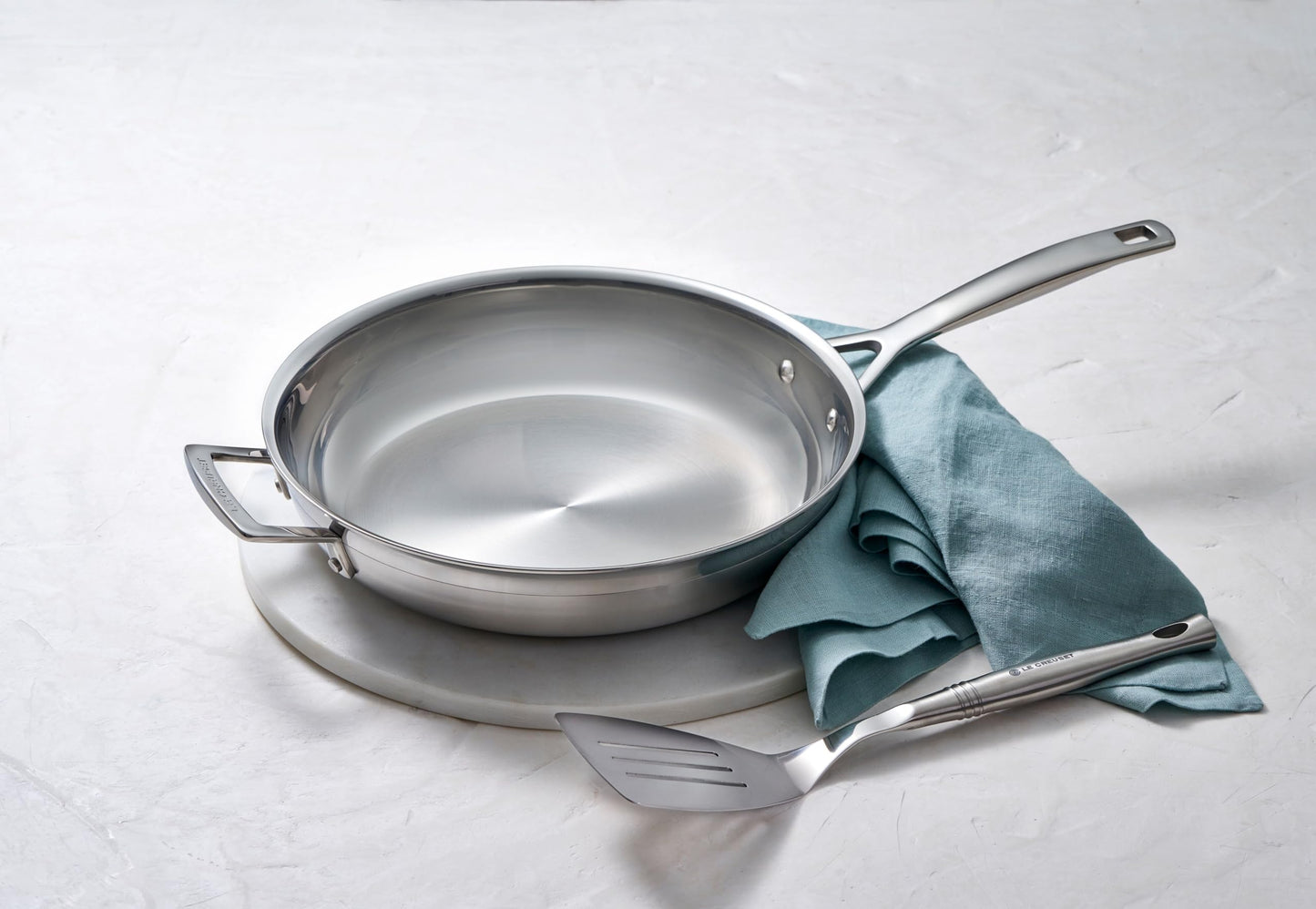 Le Creuset Stainless Steel Classic 3-Ply Fry Pan, 12"