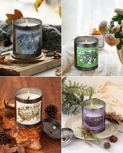 Scented Candles for Home, 8oz Soy Candle, 50H Burn, Lavender Aromatherapy, White Candle in Gift Box, Perfect for Birthday, Mother's Day, Christmas