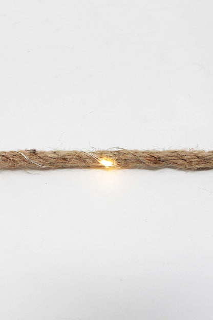 Perfect Holiday 30 LED Rope String Lights - Warm White, Battery Operated, Copper for Modern Farmhouse and Rustic Décor
