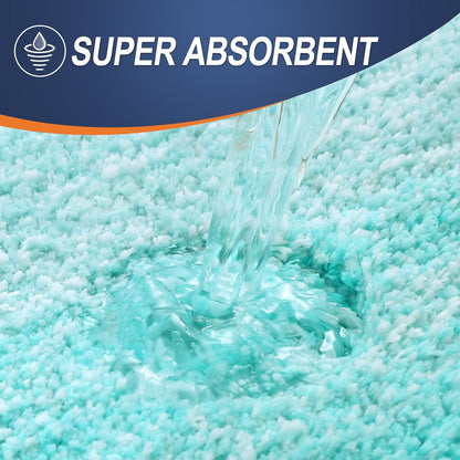 OLANLY Bathroom Rugs Mat - Extra Soft Microfiber, Quick Dry, Machine Washable - 24x16, Teal