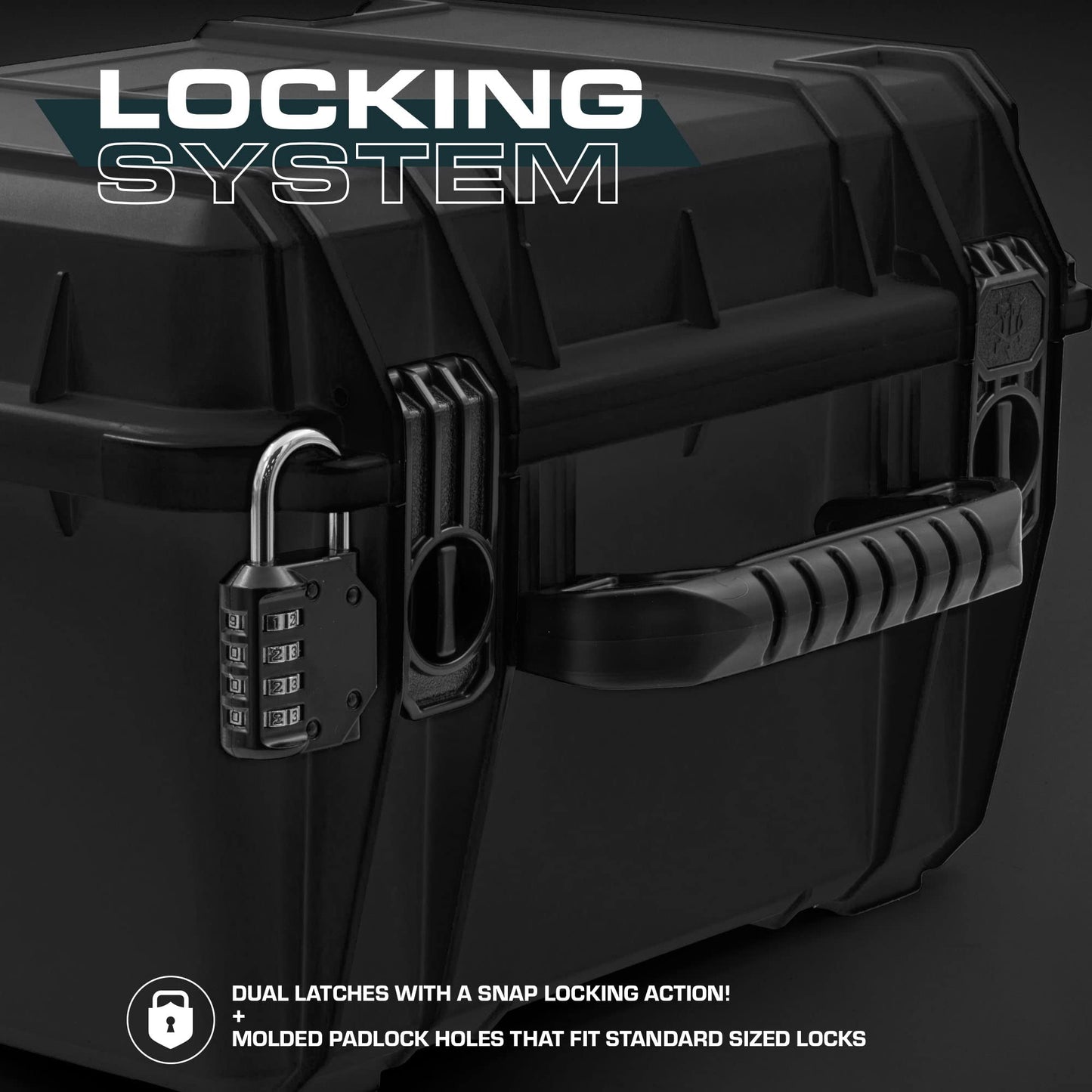 Seahorse 540 Heavy Duty 4 Pistol Case - TSA Approved/Mil Spec / IP67 Waterproof/USA Made for Firearms, Pistols, Handguns; Stores 4 Pistols and 12 Magazines