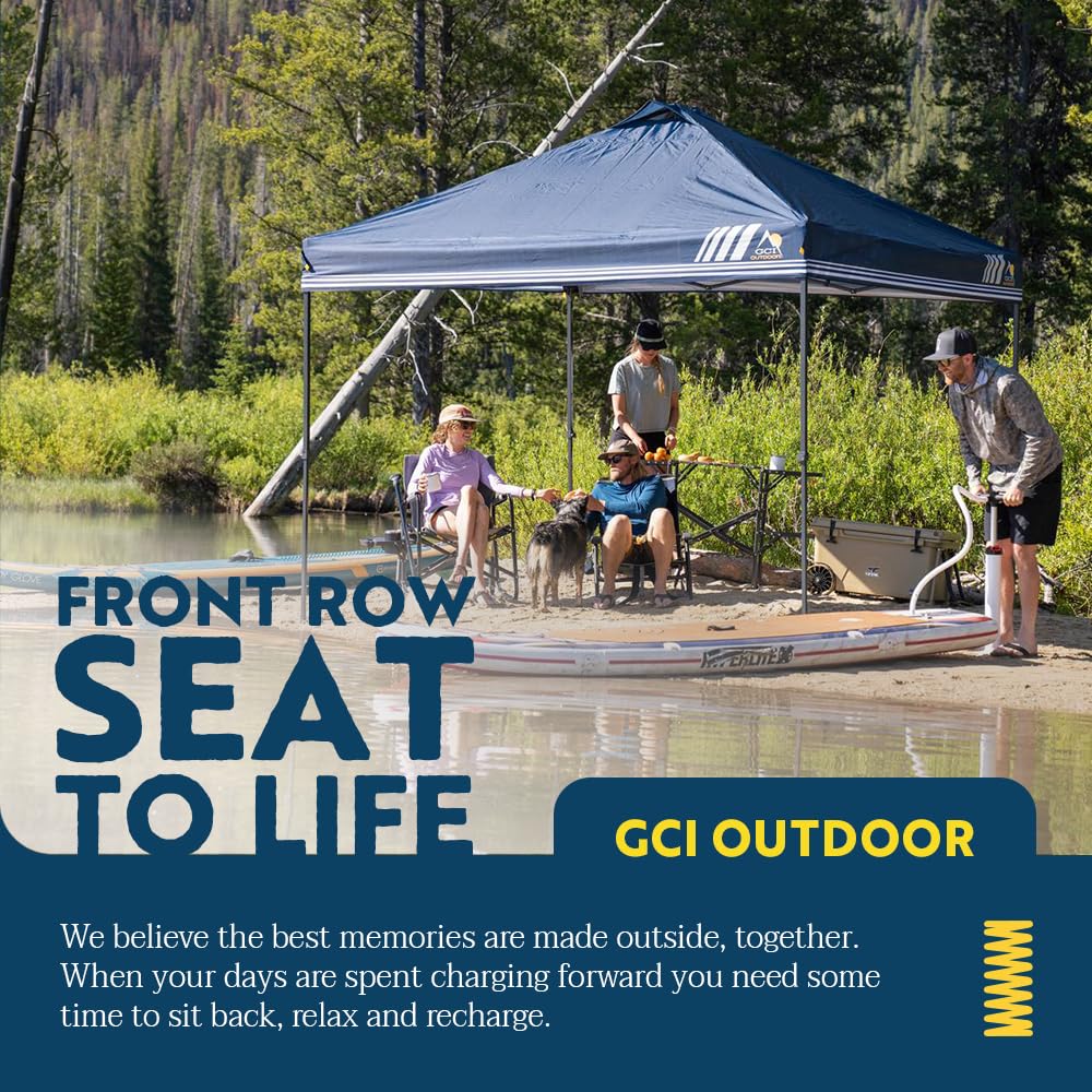 GCI Outdoor LevrUp Pop Up Canopy Tent, 10x10, Navy