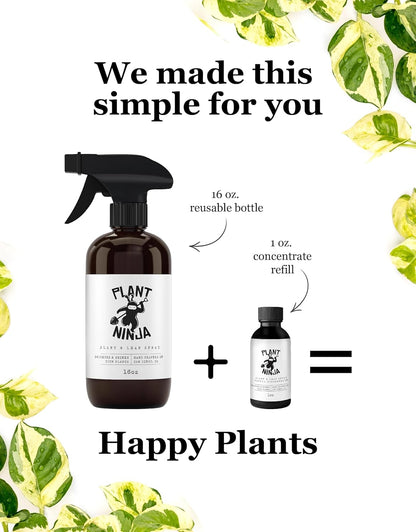 Plant & Leaf Spray - Non-Toxic Leaf Shine & Protector | Eco-Friendly Formula for Indoor Plants | Handcrafted, Women-Owned