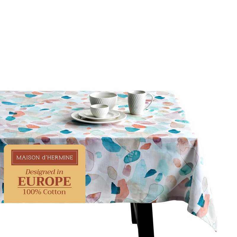 Maison d' Hermine Table Cloth Rectangle Table 100% Cotton 60 x 120 Inches Tablecloth Reusable Decorative for Dining Kitchen Room Farmhouse Home Gifts for Mothers Day Spring Summer - Summer Picnic