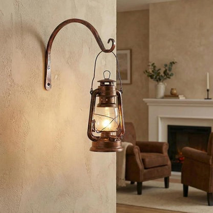 Feed Garden 8-Inch Decorative Hanging Plant Brackets - 2 Pack for Outdoor Use | Antique Bronze Finish