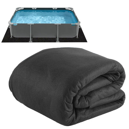 Poolvio 16-Foot x 32-Foot Rectangle Above Ground Pool Liner Pad, Geotextile Under Padding, Extends Liner Life, Puncture & Weed Barrier, Eco-Friendly Fabric