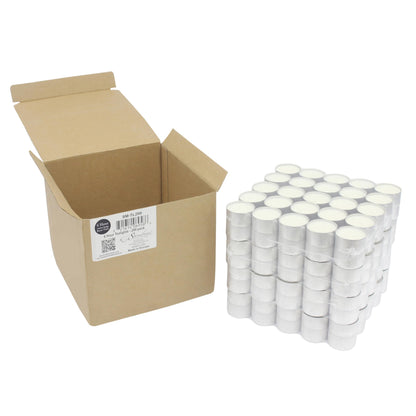 Stonebriar Unscented Long Burning White Tealight Candles, Bulk Pack, 6-7 Hour Burn Time, Smokeless Tealights for Parties, Weddings, Home, 200 Count