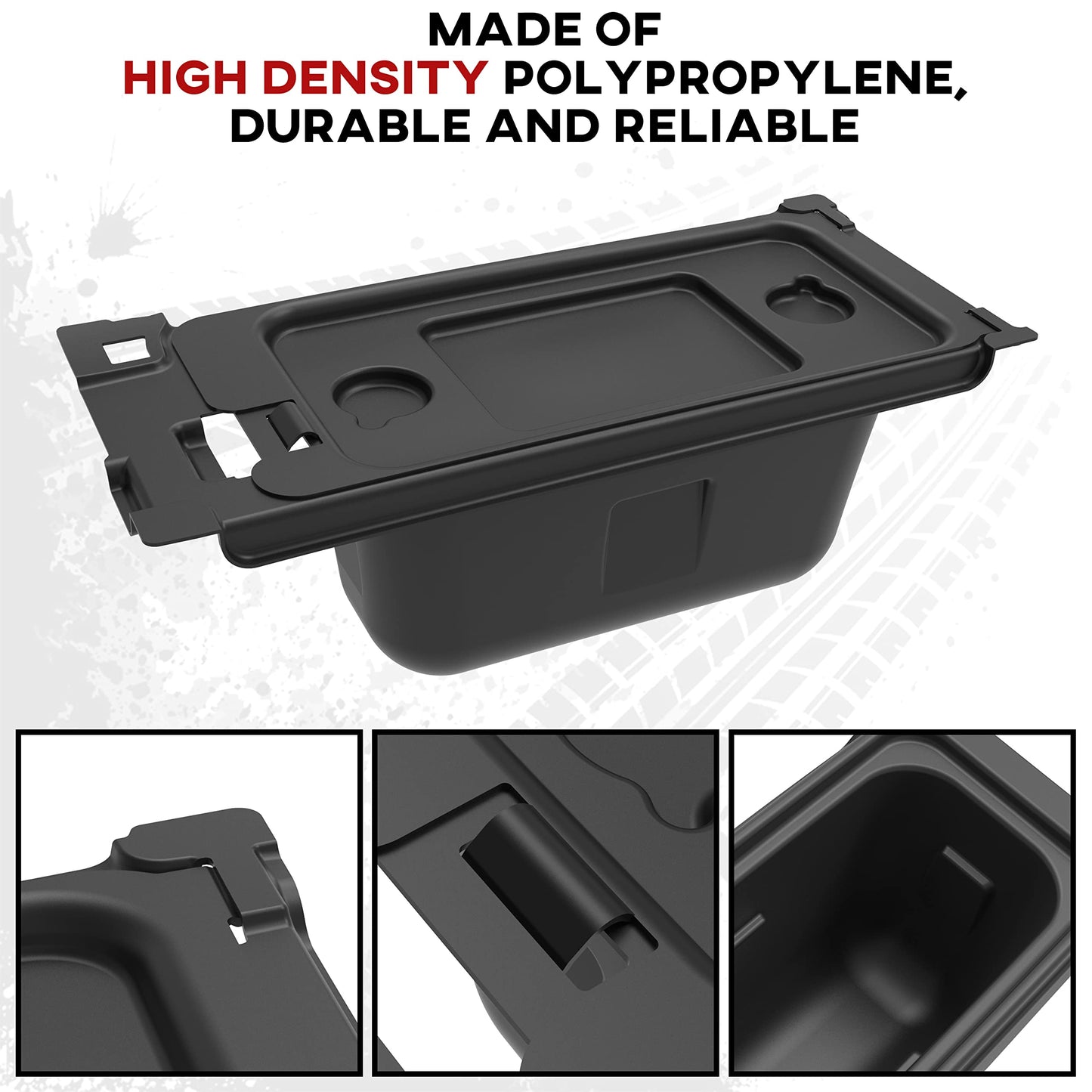 SAUTVS Under Seat Storage Box, Underseat Storage Bin Set Organizer Tray for Kawasaki Mule PRO-FX FXR FXT DX DXT 2015-2025 Accessories, Replace #99994-1463