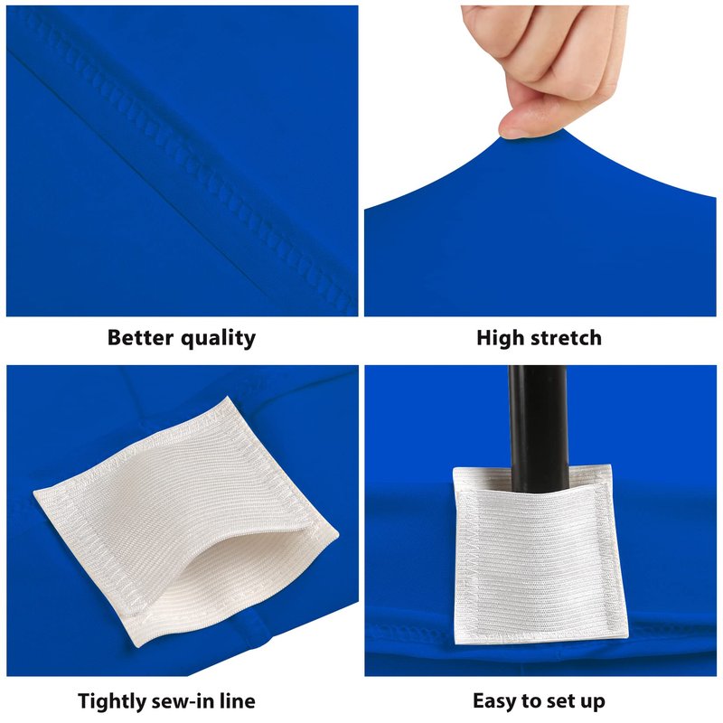 BDDC 6ft Stretch Spandex Fitted Table Cloth for 6 Foot Tables