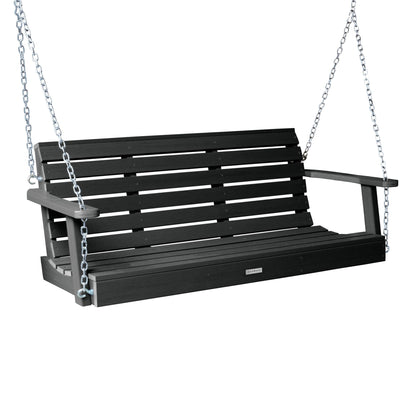 highwood Weatherly Porch Swing 5 Feet, Black