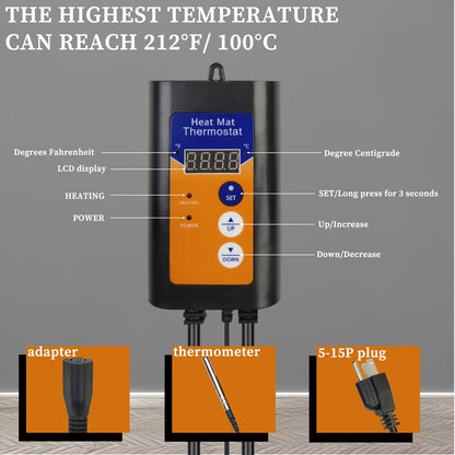 LASTINGCAPE 1000W Fully Submersible, Portable Baptism Immersion Heater & Hot Tub Water Heater with Temp Control, GFCI Leakage Protection for Baptistry, Inflatable Pool, Swimming Pool,Spa, Hot Tub