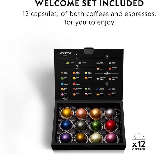 De'Longhi Nespresso Vertuo Plus Coffee & Espresso Maker - Titan Finish, Versatile Brewing Options