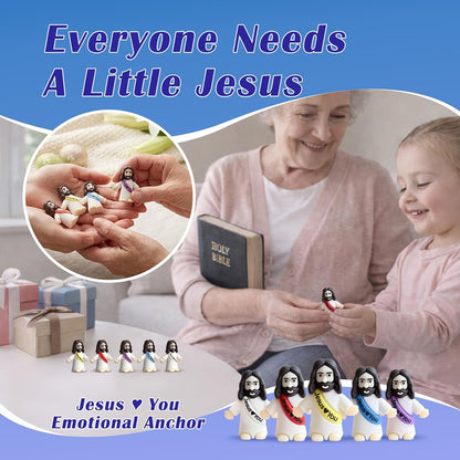 Little Jesus Figures by [Brand Name] - 25 Mini Religious Figurines for Baptism Gifts & Party Favors