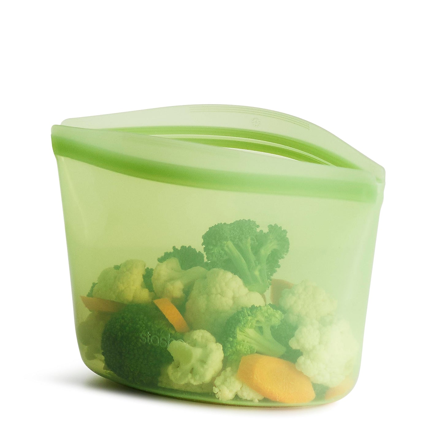 Stasher Premium Silicone Reusable Food Storage Bowl, Clear, Microwave, Sous Vide, Dishwasher, Oven and Freezer Safe, BPA Free, Leak-free, Eco-friendly, 4-Cup Bowl