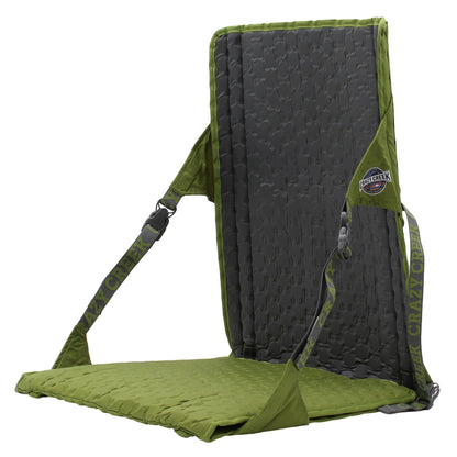 Crazy Creek HEX 2.0 PowerLounger for Day Hiking & Backpacking Trips, 250 LBS Weight Capacity, Adjustable Straps, Compact Design, Water-Resistant Olive/Slate