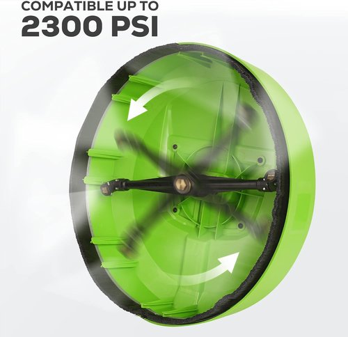 Greenworks 12-Inch Surface Cleaner - Efficient Pressure Washer Attachment for Quick Cleaning
