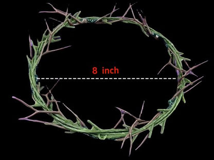 Crown of Thorns | Purple Satin Easter Theatrical Prop - 8 Inch Diameter for Home & Church Decor