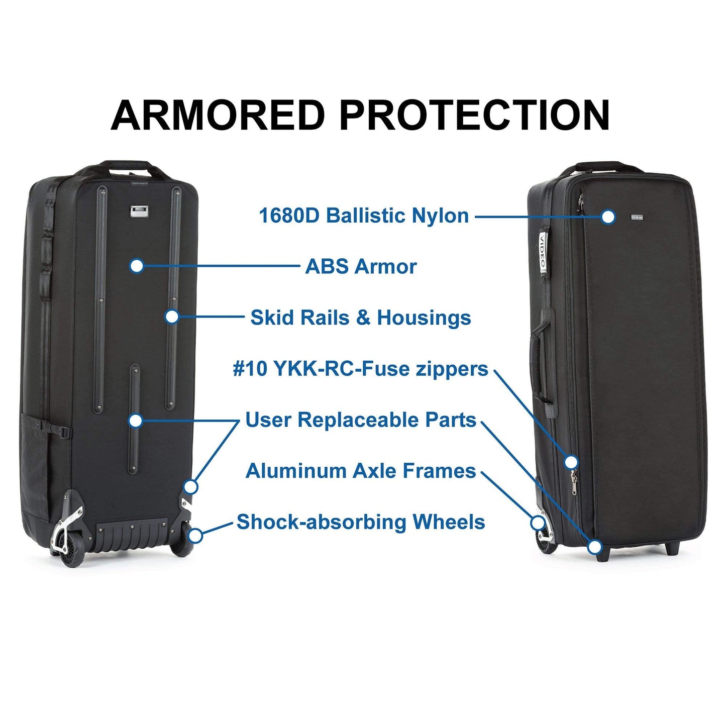 Think Tank Logistics Manager 30 V2, 2 Wheel Rolling Camera Case - Black, Compact