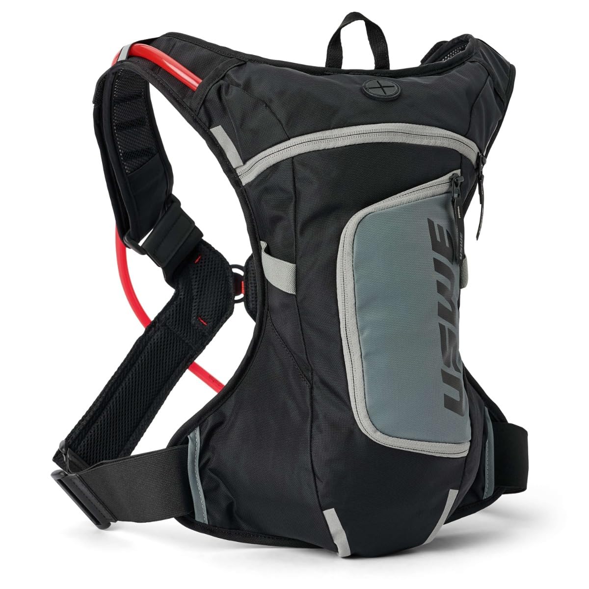 USWE Moto Hydro 4L Adventure Fit Hydration Pack with 3.0L/ 100oz Water Bladder, a High End, Bounce Free Backpack for Enduro and Off-Road Motorcycle, (Black, 4L)