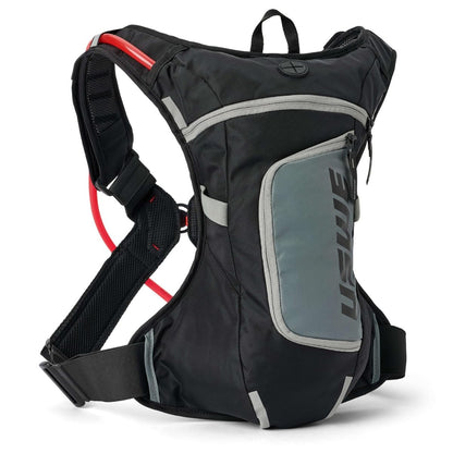 USWE Moto Hydro 4L Adventure Fit Hydration Pack with 3.0L/ 100oz Water Bladder, a High End, Bounce Free Backpack for Enduro and Off-Road Motorcycle, (Black, 4L)