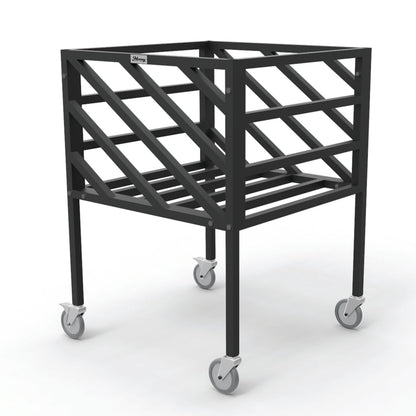 Murray Sporting Goods Premium Portable Volleyball Cart | Black Volleyball Metal Storage Cart with Wheels