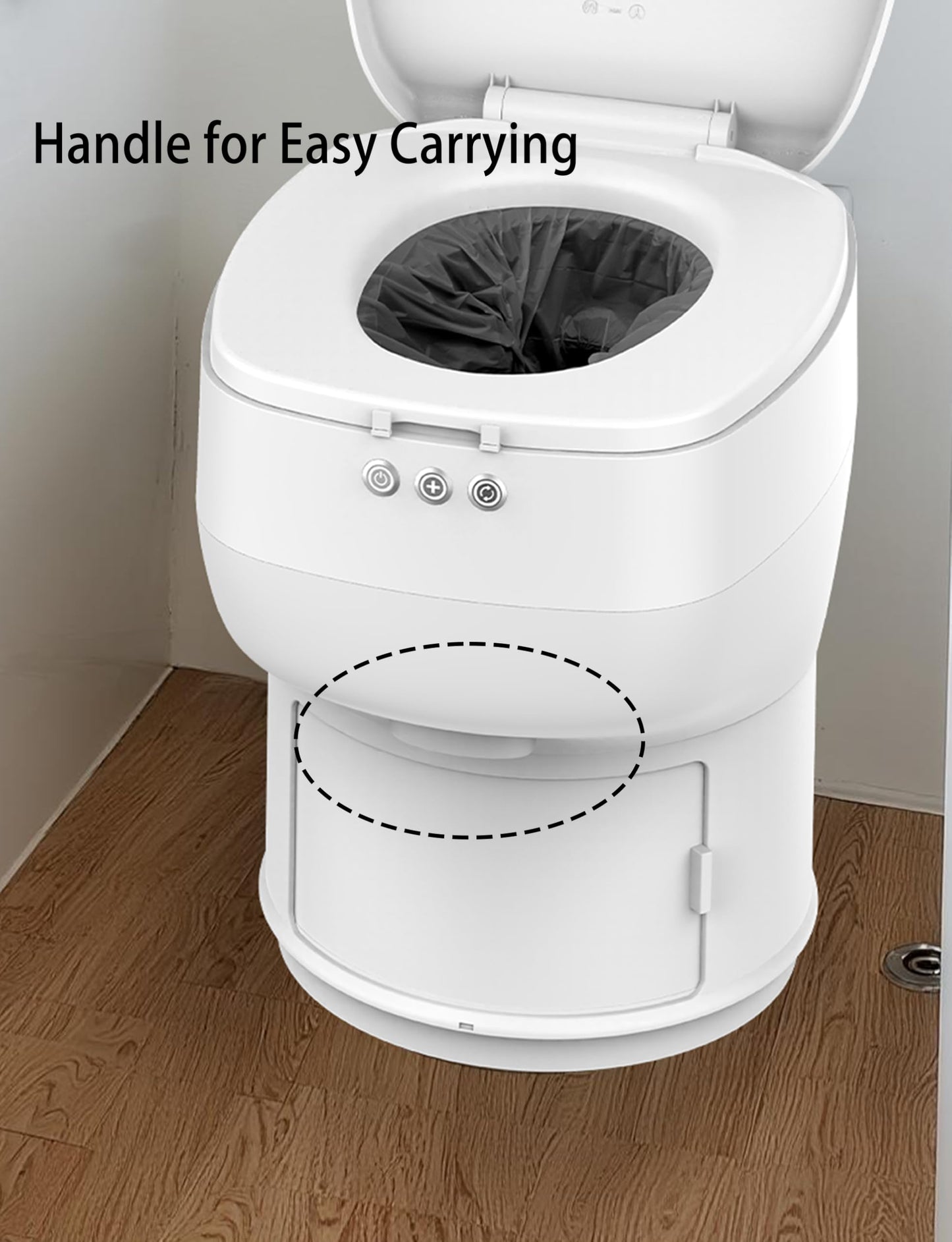 Modiwell Dry Flush RV Toilet, Waterless Self-Contained Rechargeable Sealing Toilet, Easier to Use, Ideal for RVs - Loo Seal R1808