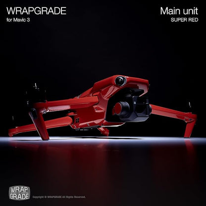 WRAPGRADE Skin Compatible with DJI Mavic 3 Pro (Super RED)
