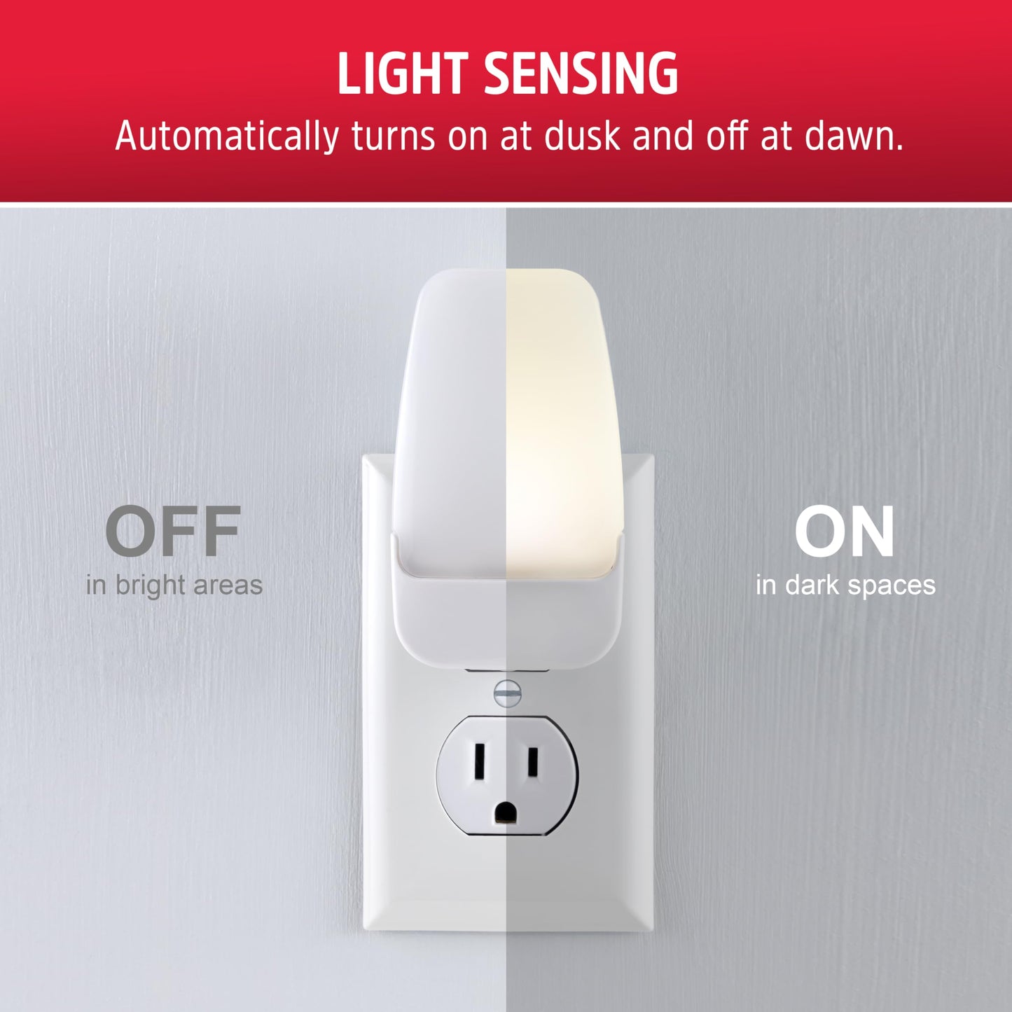 Energizer LED Rotating Night Lights Plug Into Wall Dusk to Dawn Sensor Home Decor Apartment Essentials Ambient Lighting Nightlight 40293 2 Pack
