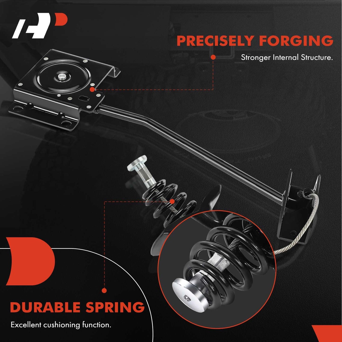 A-Premium Spare Tire Hoist Spare Tire Winch Carrier Compatible with Toyota and Lexus Highlander 2004-2007, RX330 2004-2006, RX350 2007-2009, US Built Vehicles