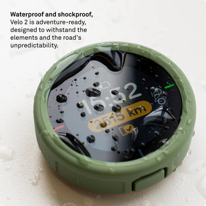 Beeline Bike GPS Computer - Velo 2 | Wireless Global Navigation Map | Weatherproof & 11+ Hours Battery Life | USB Charging | Sat Nav for Cycling with a Strap Mount Included | Glove Friendly
