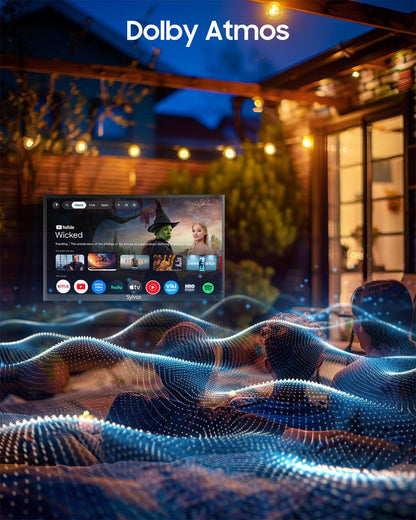 SYLVOX Outdoor TV, 43-Inch Waterproof Smart TV, 2000 nits Full Sun TV, 4K, Dolby Atmos, HDR10, Weatherproof Television with Voice Assistant Remote (Pool Pro 3.0, Latest Model)