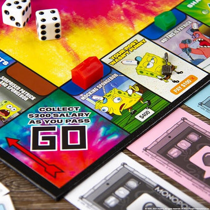 Monopoly Spongebob Squarepants Meme Edition | Based on Nickelodeon Show | Featuring Familiar Memes of Locations Episodes and Characters | Officially-Licensed &amp Collectible Monopoly