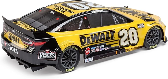 Losi 1/12 NASCAR RC Race Car Christopher Bell® No. 20® 2025 DEWALT Toyota Camry XSE 2S AWD RTR Brushed On-Road Battery &amp Charger Included Yellow LOS1122520