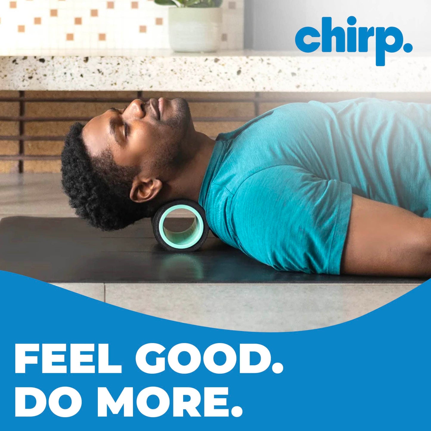 Chirp Wheel Foam Roller – Targeted Back & Neck Relief, Lumbar Spine Stretcher, Spinal Decompression Back Stretcher, Massage Roller with Density Foam for Physical Therapy, Supports 500lbs, 2-Inch Mint