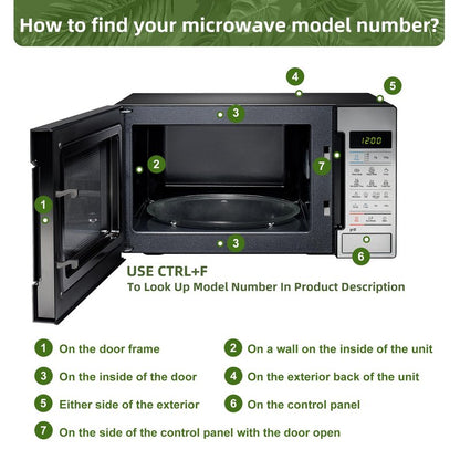 Gemroom 10" Microwave Turntable Compatible with GE WB49X10229 WB49X0688, 10 inch Replacement Microwave Glass Plate for Magic Chef MP-3517203600