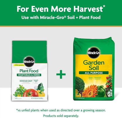 Miracle-Gro Water-Soluble Plant Food - Boost Vegetable & Herb Growth - 2 lbs for Abundant Harvest