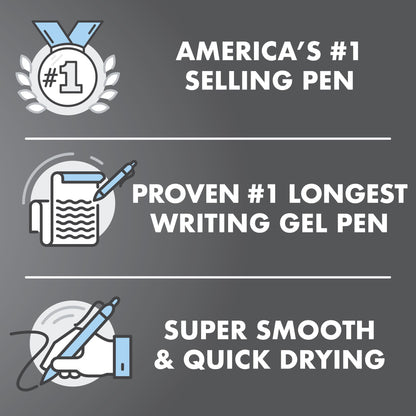 Pilot G2 Premium Gel Roller Pens 0.7, Fine Point Smooth Writing Pens Black, Pack of 5