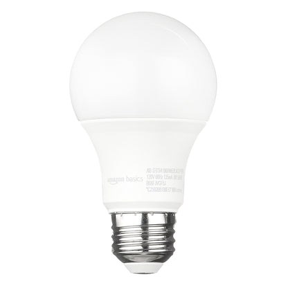 Amazon Basics A19 Dusk to Dawn Sensor LED Outdoor Light Bulb, 60W Equivalent, Energy-Efficient 9W, Daylight 5000K, E26 Base, 10,000 Hours, 2 Count (Pack of 1)