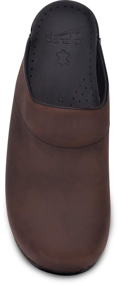 Dansko Men's Karl Antique Brown/Black Sole Mule 12.5-13 M US