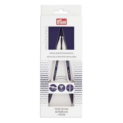 Prym Circular Needle 32" 15, Size 15/10mm