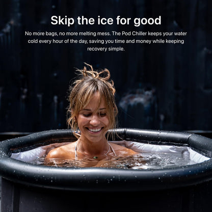 The Pod Company Pro Water Chiller – 0.5 HP – Ultra Fast 39°F Cooling for Cold Plunge Tubs – High-Power System for Heavy Use & Hot Climates – Compatible with Ice Pod & Long Pod