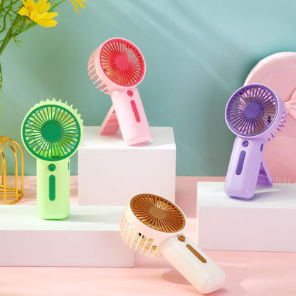 Woanger 60 Pcs Mini Handheld Fan Bulk Small Portable Lash Desk Fan Battery Operated Powerful for Travel Beach Camping (not Included 2 Pcs Aaa Battery)