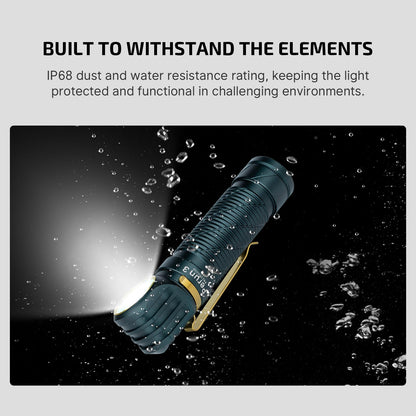 OLIGHT Perun 3 Rechargeable Headlamp Flashlight, 3000 Lumens LED Headlight with Red Light, Waterproof Head Lamp with Headband for Outdoor Camping, Hiking, Working (Dream Blue)