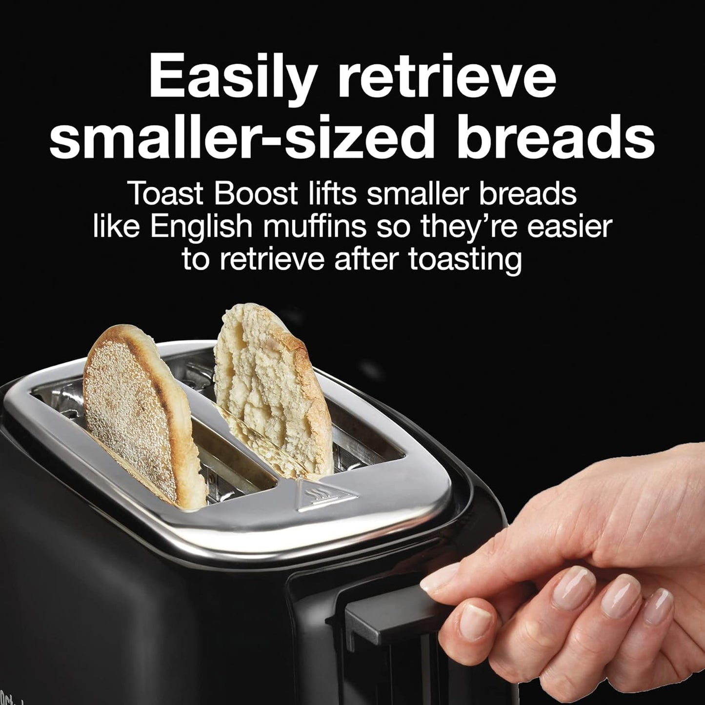 Proctor Silex 2-Slice Toaster - Extra Wide Slots for Bagels, Cool-Touch Walls, Black