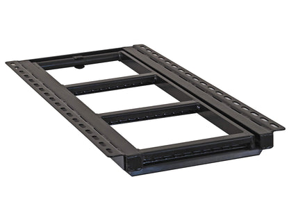 Buyers Products 5233000 Black 3 Rung Retractable Truck Step, Heavy Duty Non Slip Truck Bed Ladder Step for Trucks, Trailers, Semis, Powder Coated Steel, Slide In Storage, Bolt On or Weld On Install