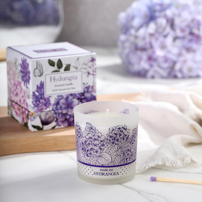 ROMIIE ZOI Scented Candle - Hydrangea - 6oz Aromatherapy Soy Wax Jar Candle for Home, Gifts for Women - 170g