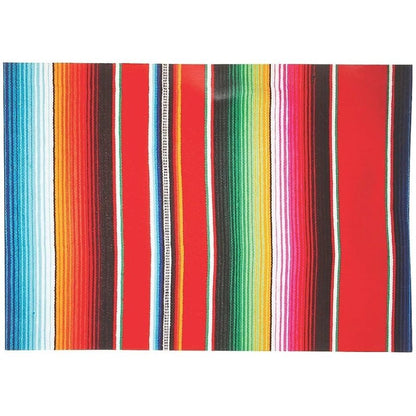 Serape Fiesta Placemats (Set of 50) Cinco de Mayo Party Supplies Multicolor