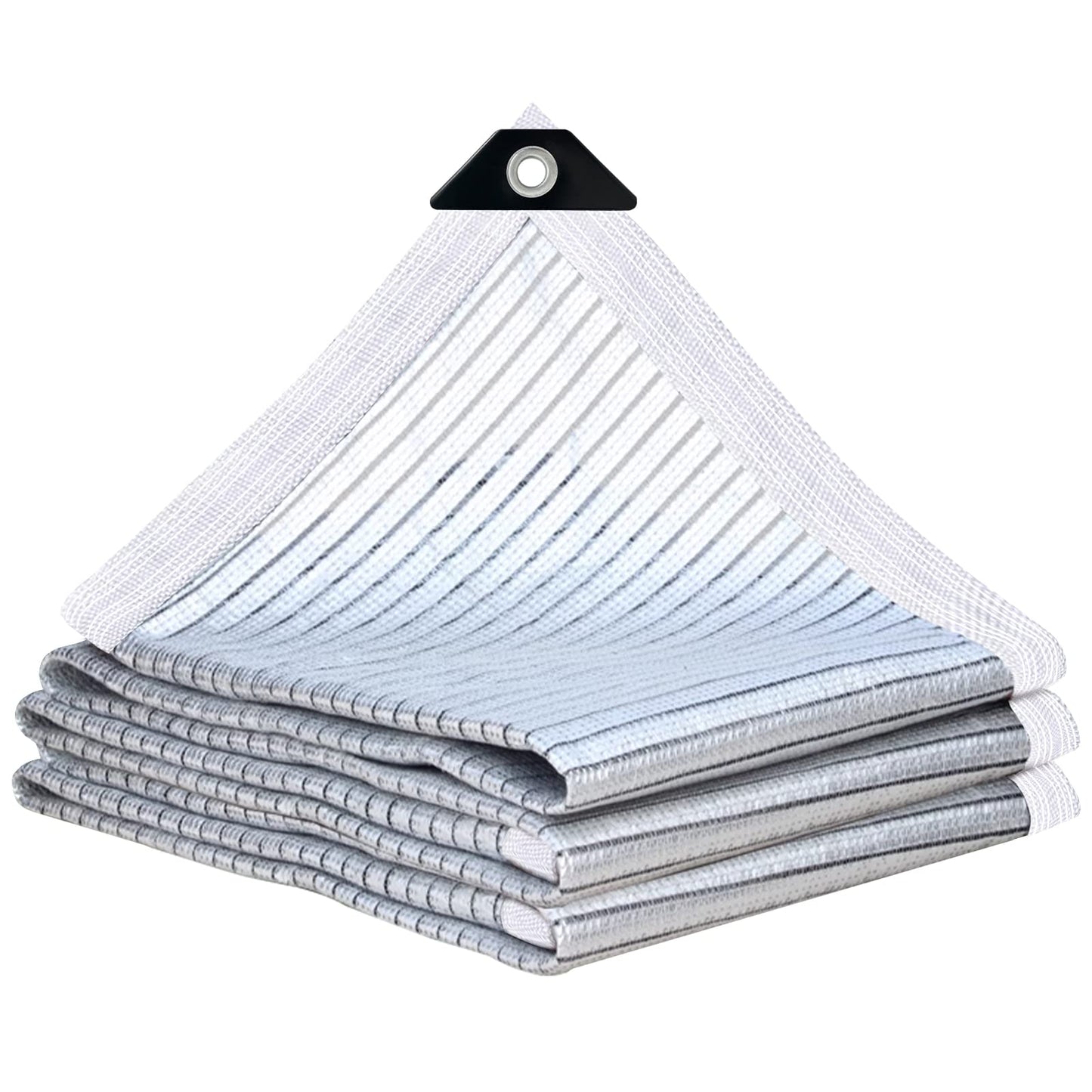 Shade Cloth - 80% Garden Shade Cloth, Mesh Tarp - for Greenhouse Plants Patio Sun Shade - for Cars Pergola Chicken Coops Dogs with Grommets Outdoor, Durable Shade Covers