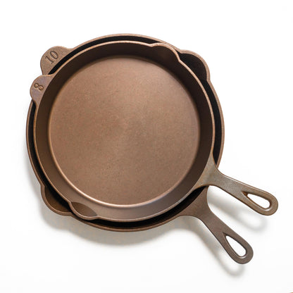 Lancaster Cast Iron Lightweight Cast Iron Skillet - 10.5” Pre-Seasoned Frying Pan Made in USA