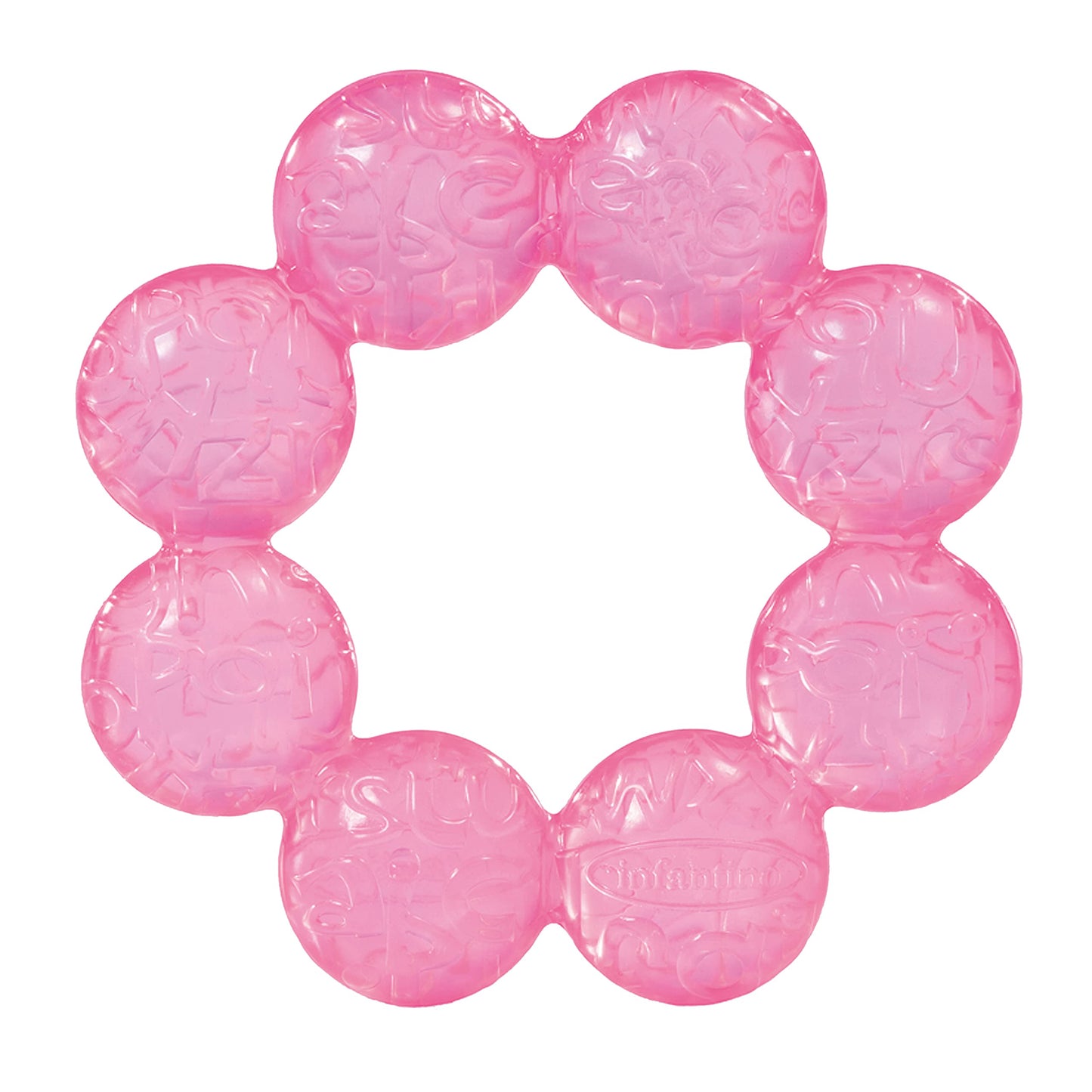 Infantino Water Teethers – Sensory Exploration and Teething Relief, Cooling Relief for Teething Babies, Lime & Pink, 3-Pack